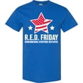 thumbnail image 3 of Inktastic Red Friday Remembering Everyone Deployed with Red American Flag T-Shirt, 3 of 5