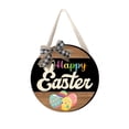thumbnail image 3 of Xihbxyly Letrero de Madera de Pascua, Colgante Decorativo Luminoso, Decoración de Puerta Preiluminada, Diseño Encantador de Huevos y Conejitos, Perfecto para El Hogar y El Jardín, Regalo Ideal para A, 3 of 7