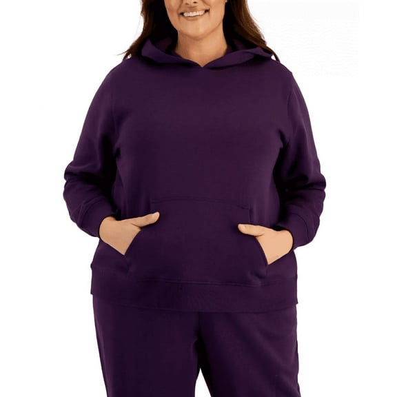 ID Ideology Plus Size Fleece Hooded Pullover Sweatshirt Pullov Fig 3X
