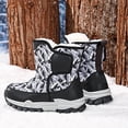 thumbnail image 5 of Otqutp Kids 𝗦now Boots Boy's Girl's Waterproof Cold Weather Classic Camouflage Booties Winter Outdoor Hiking Thicken Shoes, 5 of 6
