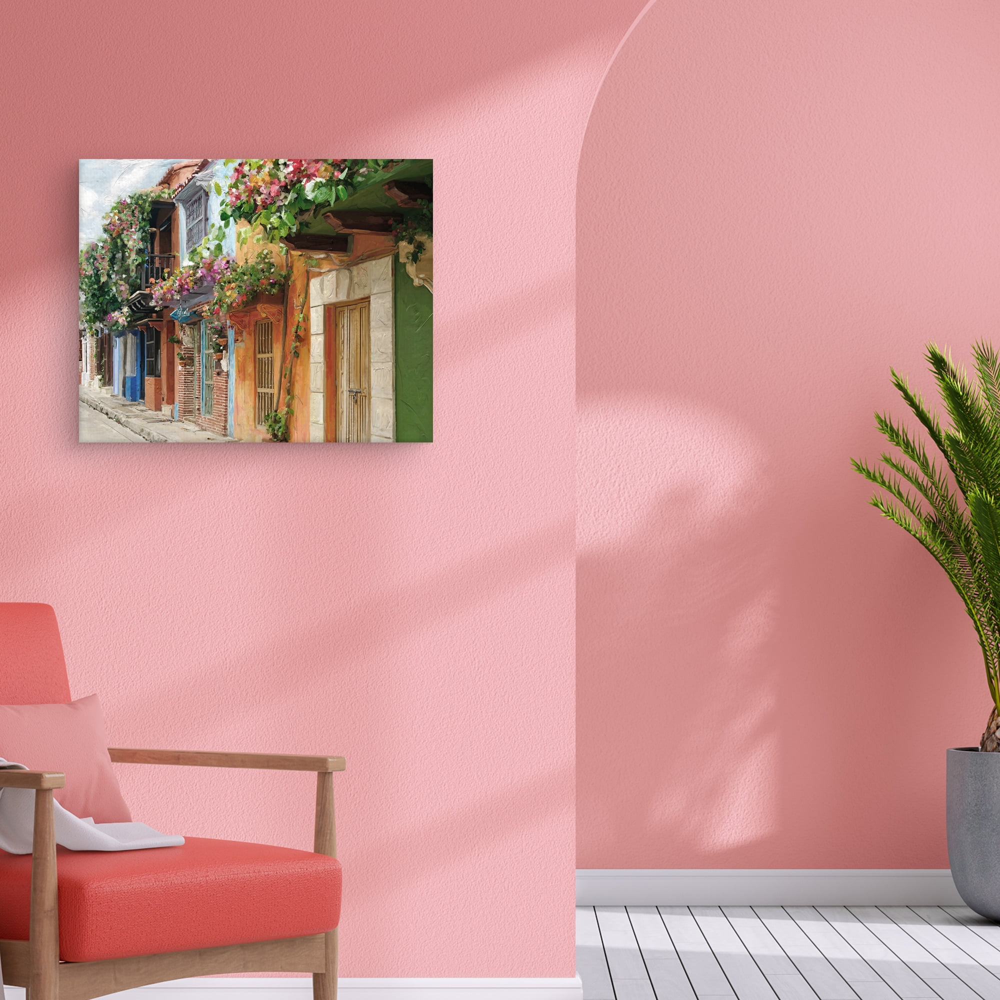 Village Colors by Studio Arts Canvas Art Print