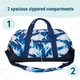 thumbnail image 6 of Wildkin Kids Overnighter Duffel Bag for Boys & Girls, Features Two Carrying Handles and Removable Padded Shoulder Strap, BPA & Phthalate Free (Sharks Blue), 6 of 8