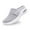 Grey, variant on Wdgfv Women Backless Walking Sneakers Summer -on Mule Shoes Closed Toe Slides Wide Width Clogs Mesh Slippers Air Cushion Orthopedic Breathable Sneakers