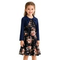 thumbnail image 2 of RTKFRFLM Girls 2-Piece Summer Dress Set Floral Print Camisole Sundress with Long Sleeve Cardigan Overlay Elegant Fashionable Outfits for Big Girls and Ages 8-12 Years, 2 of 4