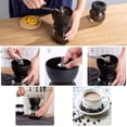 thumbnail image 3 of PARACITY Manual Coffee Bean Grinder with Ceramic Burr, Hand Coffee Grinder Mill Small with 2 Glass Jars(11OZ per Jar) Stainless Steel Handle for Drip Coffee, Espresso, French Press, Turkish Brew, 3 of 7