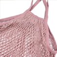thumbnail image 4 of Pack of 5 Portable/Reusable/Washable Cotton Mesh String Organic Organizer Shopping Handbag Long Handle Net Tote, 4 of 8