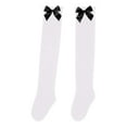 thumbnail image 4 of Yuanlong Womens Thigh-High Stockings Solid 3D Bow Over The Knee Socks Stretchy Elegant Legwear For Valentine'S Day & Daily, 4 of 4