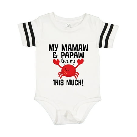 

Inktastic Mamaw Papaw Love Me Gift Baby Boy or Baby Girl Bodysuit