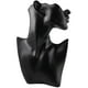 thumbnail image 4 of Exhibición de joyas con busto de collar y aretes, material de resina, maniquí femenino EstiloA-L Negro, 4 of 9