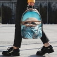 thumbnail image 2 of Disketp Stylish Dog in Denim Outfit Mochila Escolar de 15 Pulgadas, Mochila Ligera para Estudiantes, Viajes y Trabajo, Cómoda y Resistente para el Uso Diario, 2 of 6