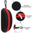 thumbnail image 4 of Funda portátil de viaje ZONLY para gafas de sol, paquete de 6 con gancho, 4 of 7