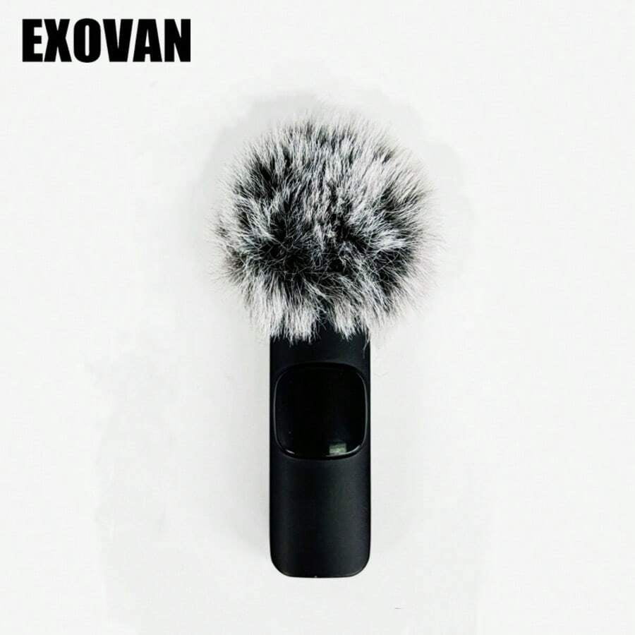 Wireless Mini Microphone for iPhone Smartphone, 2 Lapel Mics with Noise Reduction for Video Recording, Interview, Vlog, Noise Cancellation Stereo Audio