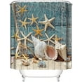 thumbnail image 5 of Floral Shower Curtain, Fabric Shower Curtain White Shower Curtain - 72" W x 72" L with 12 Hooks for Home Hotels Machine Washable Shower Bath Curtain, Waterproof Shower Curtain Lining, 5 of 6