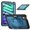 Navyblue, variant on Decase for iPad Mini 7 Case 2024 (A17 Pro) Case,Rugged Durable Shockproof Tablet Cover with 360° Rotating Hand Strap Foldable Hidden Stand,for iPad Mini 7th/6th Generation Case (2024/2021),Rose