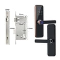 thumbnail image 1 of Door Lock, Tuya Electronic Smart Door Lock With Biometric Fingerprint / Smart Card / Password / Key Unlock/ USB Emergency Charge ,Easy to Install, 1 of 5