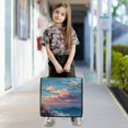 thumbnail image 6 of Haosy 3 Ring Zipper Binder with Shoulder Strap Waterproof Trapper Keeper 2 Inch D-Ring 500 Sheets Capacity, Evening Colorful Clouds, 6 of 7
