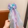 thumbnail image 5 of YUEHUA Girls Hair Clips with Long Fabric Ribbon Bows for Party Decoration, Paired with Mermaid Swimsuit, 5 of 6