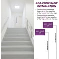 thumbnail image 5 of ADA CENTRAL SIGNS - 6" X4" Exit Stair Up Sign - ADA Compliant Tactile Graphics Grade 2 Braille Text | Fire Safety Emergency Exits, Stairwell Wall Signs for Malls, Offices, Schools, and Restaurants, 5 of 7