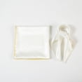 thumbnail image 4 of Daffodil Pure Silk Scarf | Ivory, Lemon Yellow, Gold | Small Head Scarf Or Large Square Shawl | Solid Colour Collection, 4 of 7