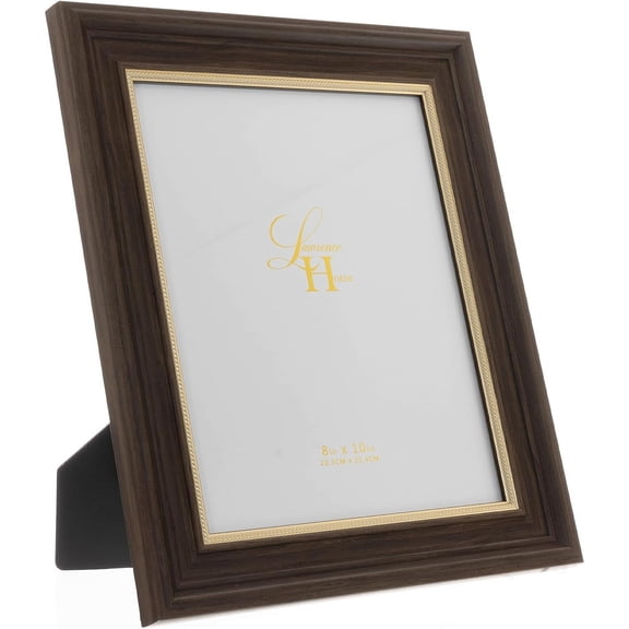 WALNUT w Gold Rope trim 8x10 frame  - 8x10
