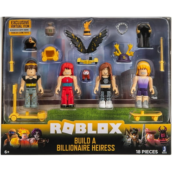 Roblox Celebrity Collection Roblox paquete de cuatro figuras de la heredera multimillonaria