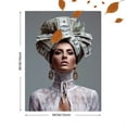 thumbnail image 3 of Qisvanset Money Crown Woman Fashion Poster Canvas Print 15.75x11.81 Inches, 3 of 8