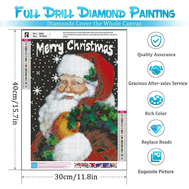Christmas Diamond Painting Kits for Adults - Santa Claus 5D