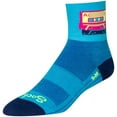 thumbnail image 2 of SockGuy Classic Mixtape Socks 3 inch Blue Pink Large X-Large Unisex Synthetic, 2 of 3
