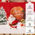 thumbnail image 5 of Merry Christmas Rectangle Tablecloth, Winter Santa''s Gift Xmas Tree Snowflakes TableCloths, Stain Resistant Polyester Decorative Table Covers for Xmas Holiday Dining,Party, 60 x 102 Inch, 5 of 6