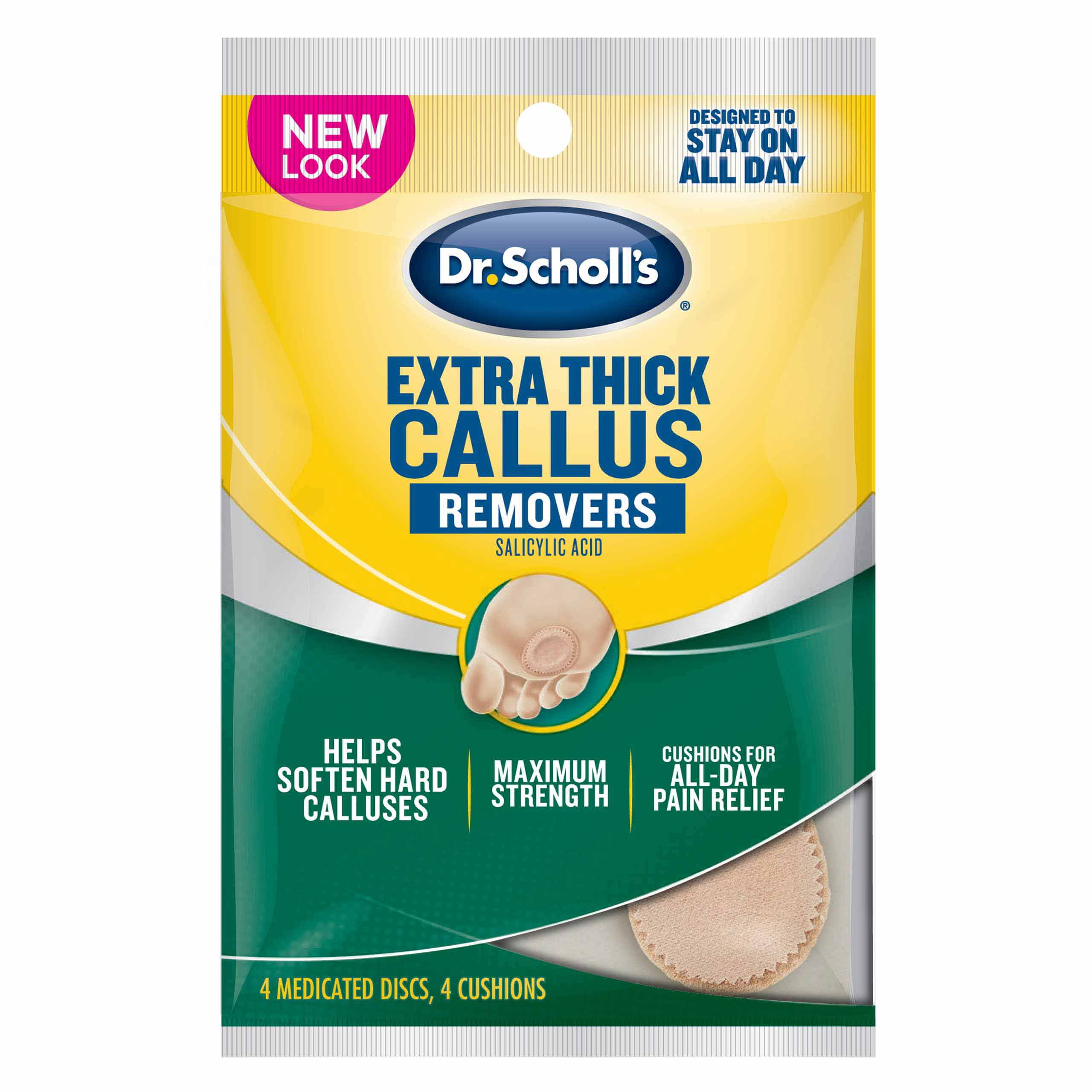 Dr. Scholl's Extra Callus Removers, Extra Thick Pads, 4 Count, 6 Pack