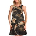 thumbnail image 1 of Disketp Koi Fish Tranquility para Vestido sin Mangas para Mujeres, Vestidos de Verano para Mujeres, Casual y Holgado para la Playa, 1 of 7