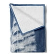 thumbnail image 2 of Nautical Soft Flannel Fleece Throw Blanket, Yacht in the Ocean Madend Shaped with Fluffy Cloudstmospheric Imaginary Sky, Cozy Plush for Indoor and Outdoor Use, 60" x 80", Blue White, by Ambesonne, 2 of 5