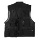 thumbnail image 1 of Chaleco de chaqueta de malla con múltiples bolsillos para hombre al aire libre (Negro XXL), 1 of 2