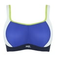 thumbnail image 4 of Panache Power Underwire Sports Bra (5021M),38GG,Blue, 4 of 7