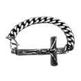 thumbnail image 6 of Emblem - Theme based Men's link Stainless Steel Bracelet, 6 of 11