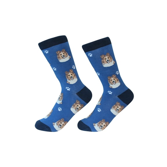 Shetland Sheepdog Sheltie Dog Breed Socks Unisex Sock Daddy by E&S Pets