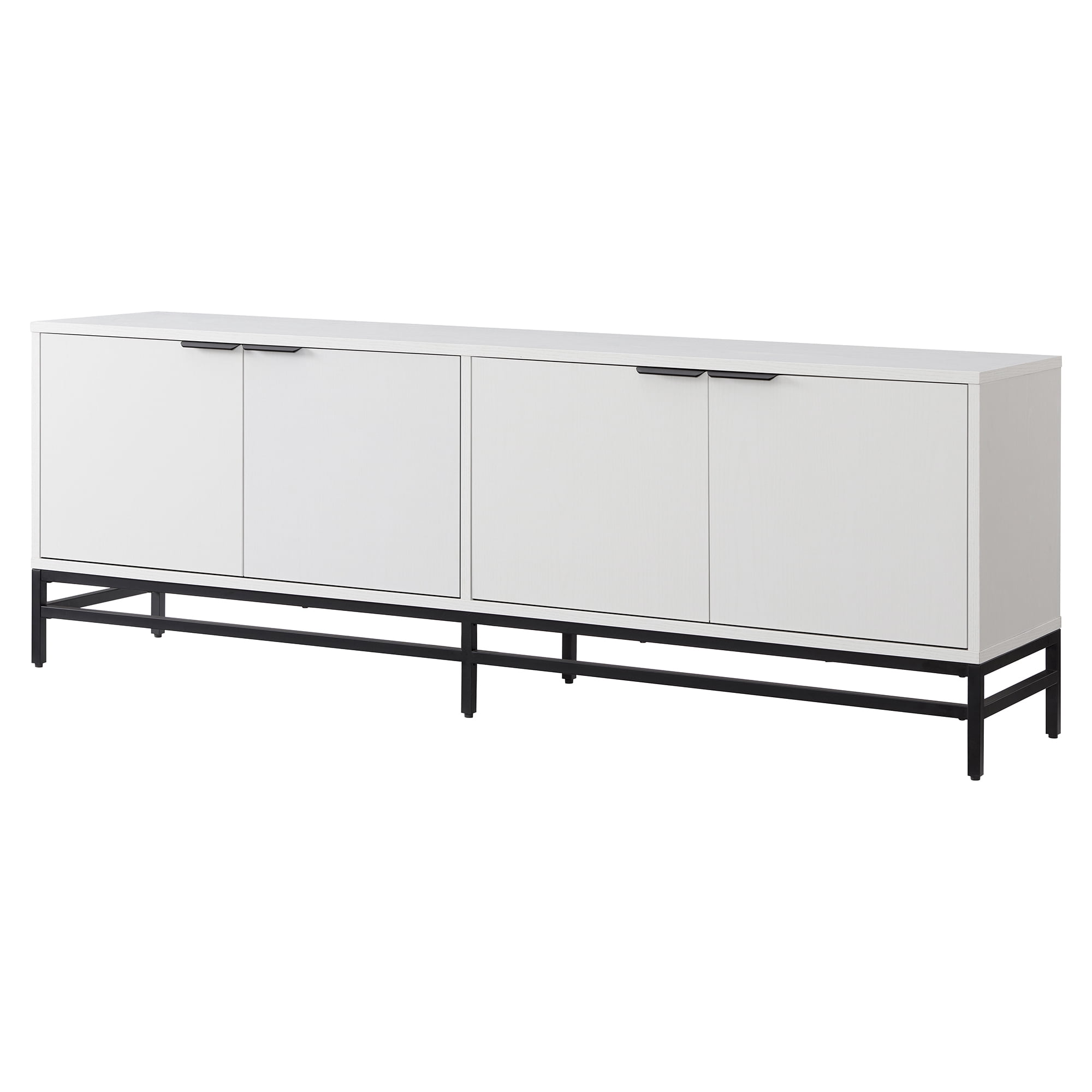 Evelyn&Zoe Campello Rectangular TV Stand for TV's up to 78", White