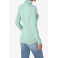 thumbnail image 4 of TheMogan Women's S~3X Essential Soft Jersey Ruched Turtle Neck Long Sleeve Slim Fit Top, 4 of 7