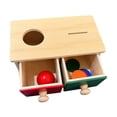 thumbnail image 4 of Milaget Object Permanence Box Baby Development Toy for Children Valentines Day Gifts 2 Drawers, 4 of 9