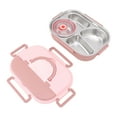 thumbnail image 2 of ZPSHYD Boîte à Lunch Isotherme à 4 Compartiments Rose Corail Avec Ustensiles-boîte à Lunch Isotherme En Acier Inoxydable 304 Pour Employés De Bureau, Enfants, étudiants, 2 of 14