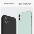 thumbnail image 3 of Liquid Silicone Case Compatible with iPhone 11 (6.1"), Full Body Protection Gel Rubber Cover with Soft Microfiber Lining, Scratch Resistant Shockproof Protective Phone Case, Turquoise, 3 of 13