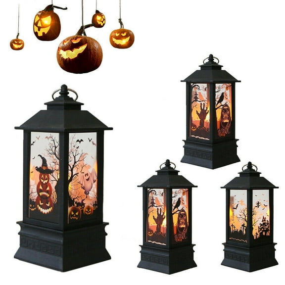 SAYFUT LED Halloween Light Vintage Lantern Hanging Lamp Party Decor Portable Nightlight