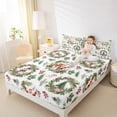 thumbnail image 4 of Castle Fairy Santa Claus 4-Piece Full Size Sheets for Teens,Deer Snowman Bed Sheets,Happy New Year Lightweight Sheet Sets,Microfiber Bedroom Decor, 4 of 7