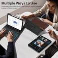 thumbnail image 3 of BLUTLOTUS Keyboard Case for iPad 9th/8th/7th Generation 10.2 Inch,360&Acirc;&deg; Rotatable Magnetic Keyboard Case with Pencil Holder Grooves Design(2021/2020/2019),7 Color Back, 3 of 8