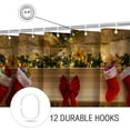thumbnail image 6 of Lalilo 4 Pcs Christmas Shower Curtain Sets with Rugs for Bathroom Decor,and Fireplace Town Family Bathroom Curtain Set with Mats, 6 of 6