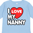 thumbnail image 4 of Inktastic I Love My Nanny Boys or Girls Long Sleeve Toddler T-Shirt, 4 of 5