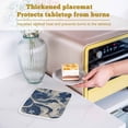thumbnail image 6 of Navy White Pot Holders for Kitchen Heatproof Potholder, 5 Pack Marble Modern Artwork Hot Pads Multipurpose Oven Pads Cloth Potholders Trivet for Cooking Baking, 6 of 8