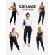 thumbnail image 4 of Joggers para mujer THE GYM PEOPLE negros, corte tapered con bolsillos, 4 of 6