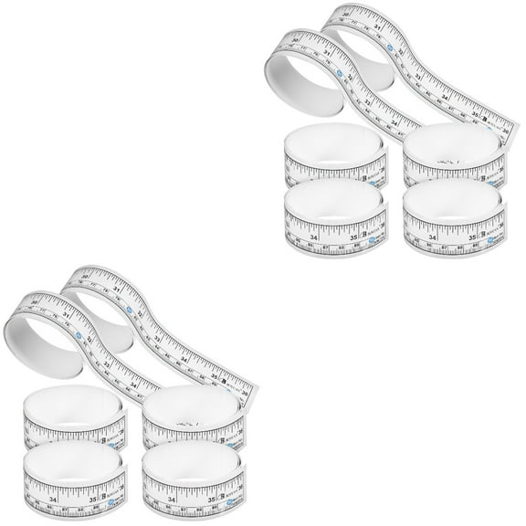 Set of 2 Tape Ruler Adhesive Measuring For Sewing Table Retractable Measures Masking