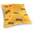 thumbnail image 3 of Spider Halloween Symbols Velvet Plush Throw Pillow Cushion Case Cover - 18" x 18" - Invisible Zipper Home Decor Floral for Couch Sofa No Insert, 3 of 5